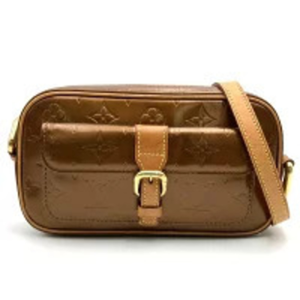 Louis Vuitton Christie Shoulder Bag Vernis Gold